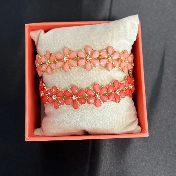 Piper K | Daisy Bracelet Set in Corals ✨ - Picture 5 of 6